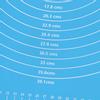 64x45cm High Temperature Resistant Non-Stick Silicone Dough Mat with Scale Baking Tool(Blue )