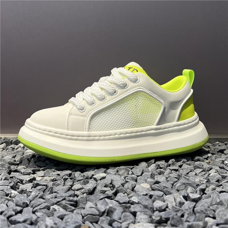 European new summer breathable mesh casual board shoes lightweight platform bread shoes bjd