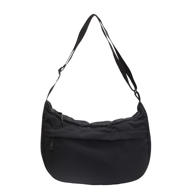 Solid Color Simple Casual Messenger Bag Women's New Shoulder Bag Outdoor Trendy Student Bag