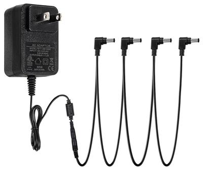 STRICH Effektor-Netzteil, 4-Kanal, DC9V 1A, Netzteil-Adapter für E-Gitarren-Effektpedal