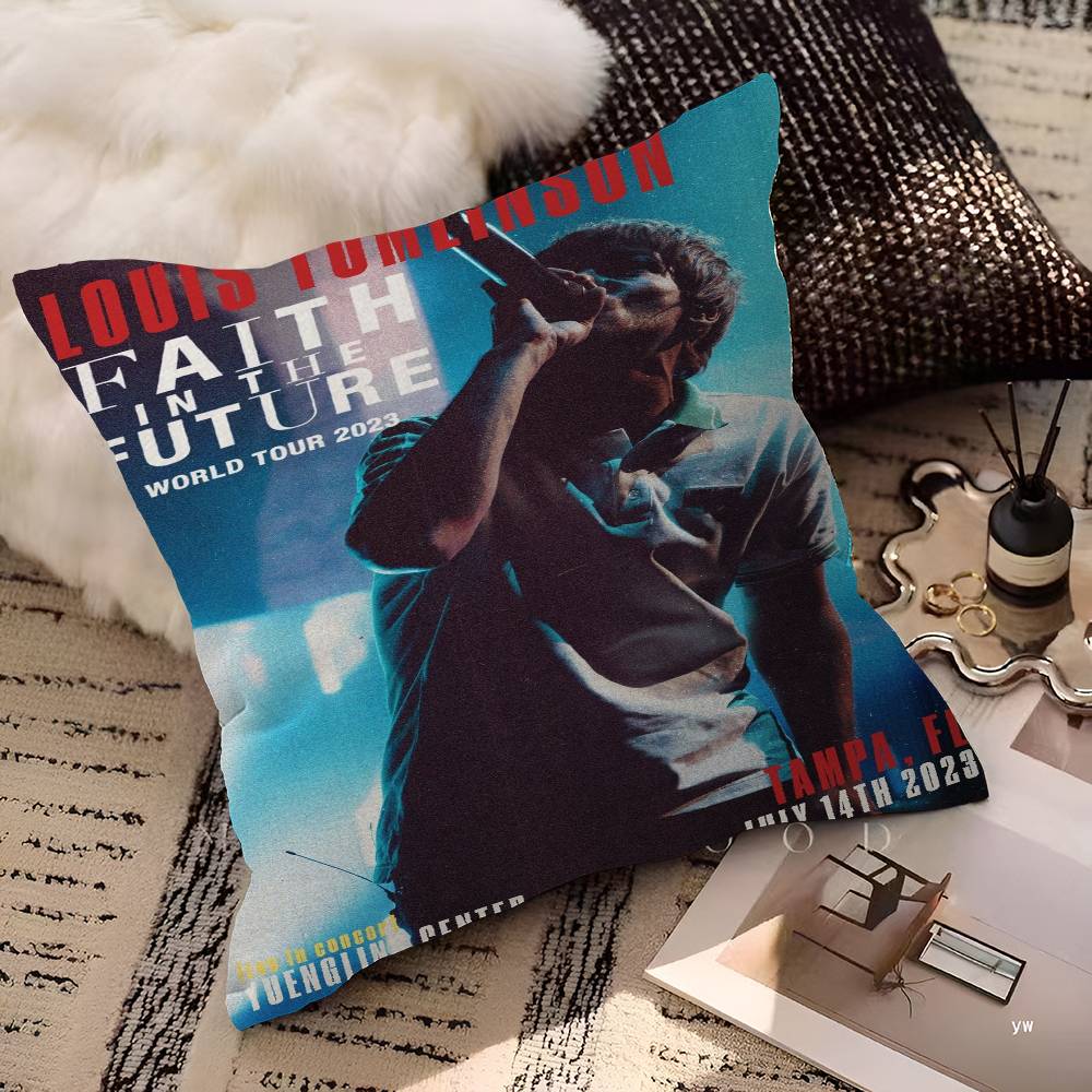 L-Louis Hot Singer T-Tomlinsons Pillow Gift Home Office Decoration Pillow Bedroom Sofa Car Cushion CoverPillow Case
