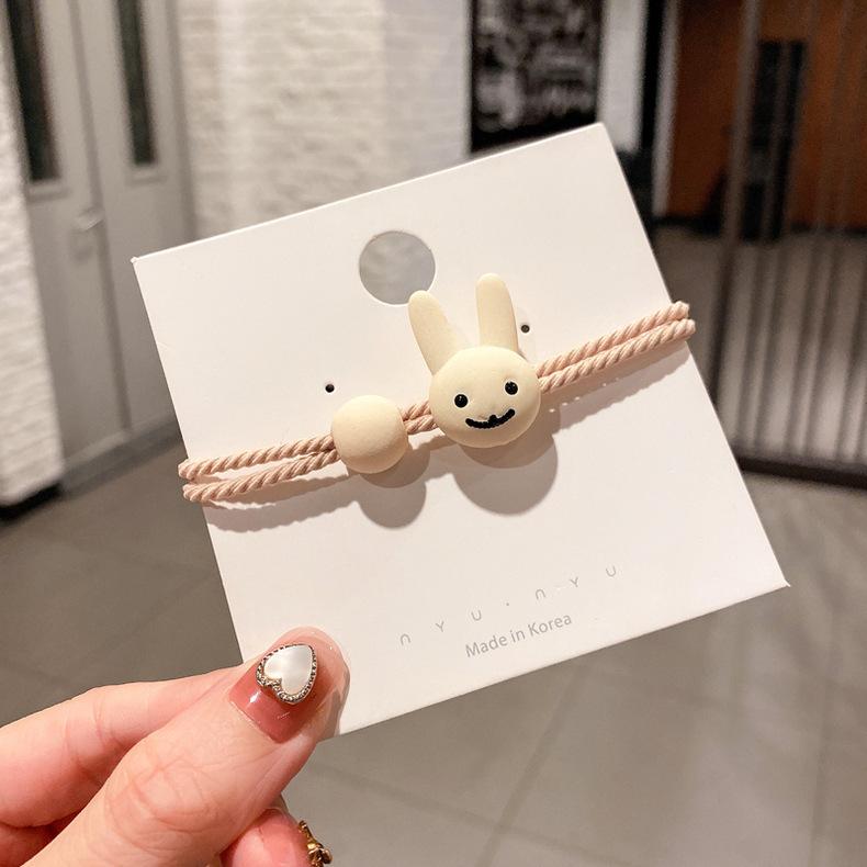 Simple Light Luxury Bear Hair Band Cartoon Hair Rope Girls Tie Hair Rubber Band Headrope Women'S Hair Accessories