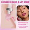 Hellokiss Color-Changing Lip Balm & Gloss Combo: Moisturizing, Transparent, Plumping Formula.