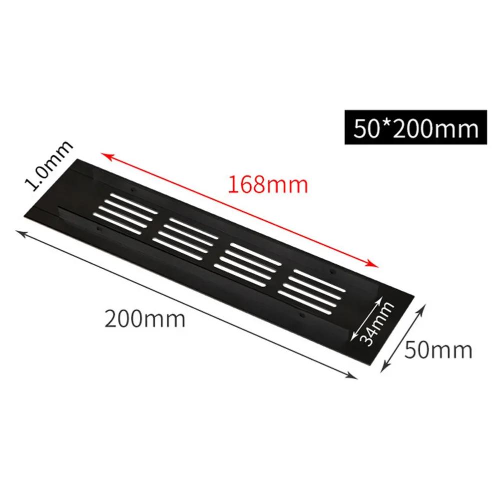 50mm  Cabinet Wardrobe Air Vent Grille Ventilation-Cover For Wardrobes Shoe Cabinets Aluminium Rectangular Cooling Vent Mesh