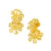 New Simple Flower Earrings Stylish Versatile Flower Stud Earrings Irregular Daily Petal Folded Earrings