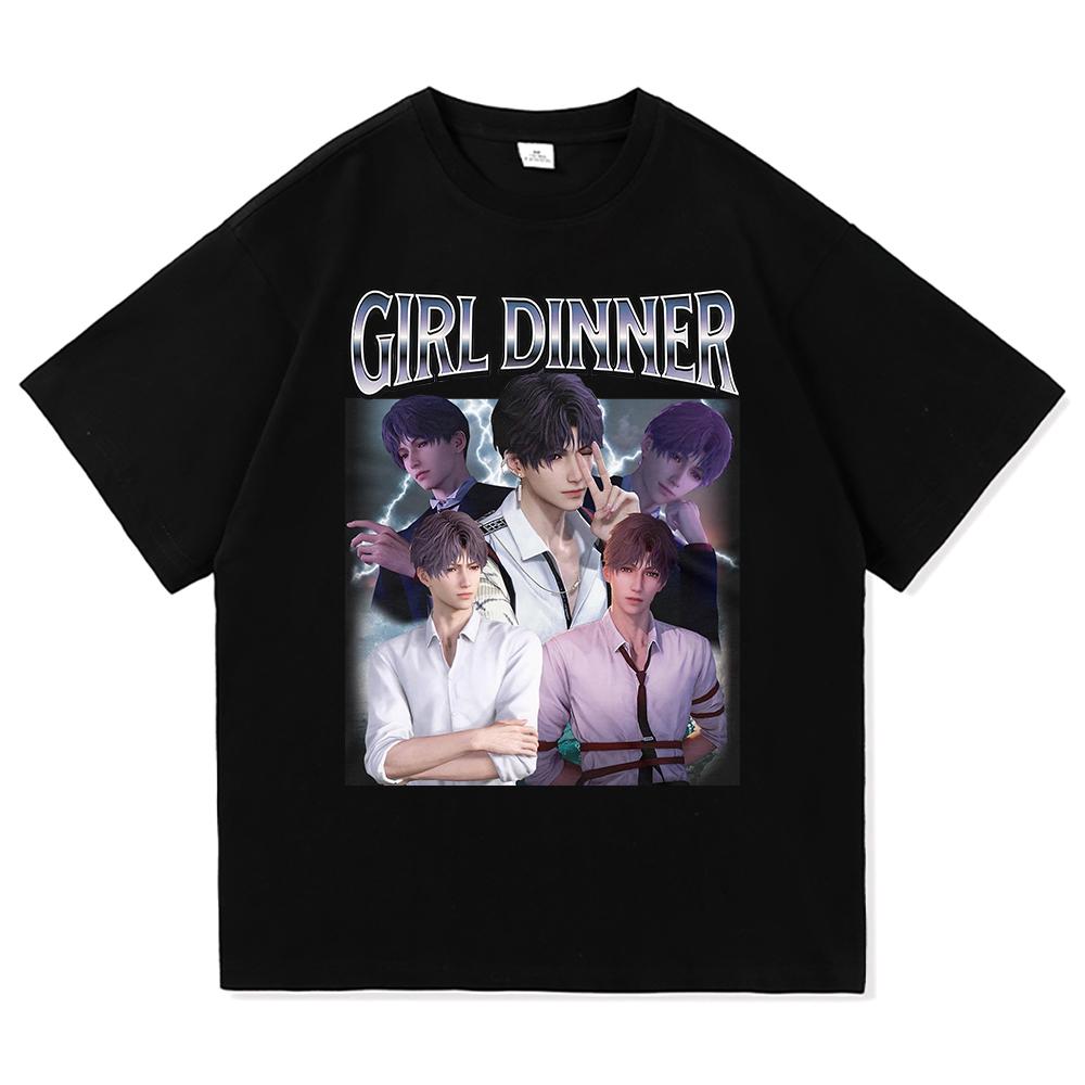 

Rafayel Love and Deepspace T Shirt Hot Fashion Women Harajuku Graphic Game T-Shirt High Quality Vintage Cotton Tees Shirts S