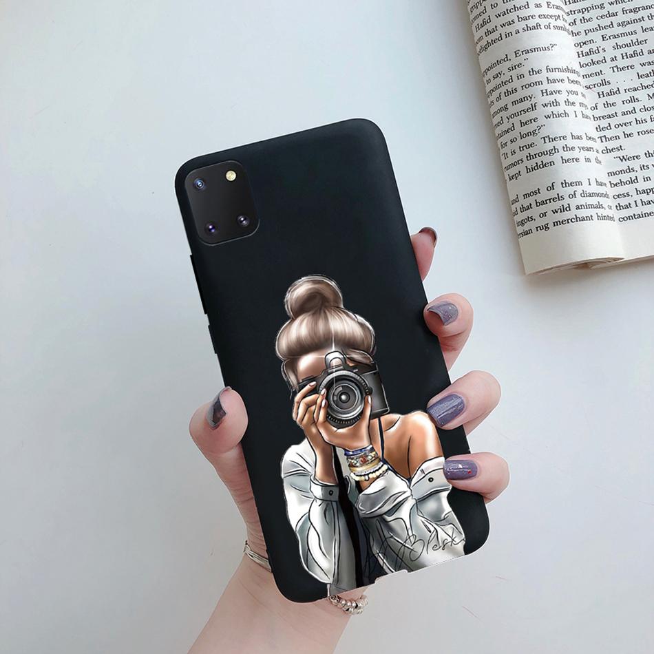 For Samsung Galaxy Note 10 Lite Phone Cover Cute Sweet Girls Patterned Silicone Soft Case For Samsung Note10 Lite S10 Lite Case