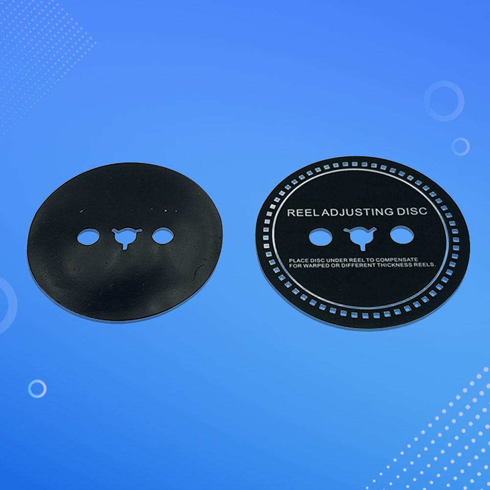 2 PCS Spacer Reel Adjusting Disc Silicone 0.9MM Gasket Spacer Black Trident / NAB Adapter Spacer for Revox Studer Revox/Teac