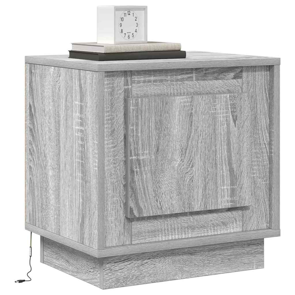 Nightstand Set (2 pcs) Gray 44 x 34.5 x 45 cm Engineered Wood