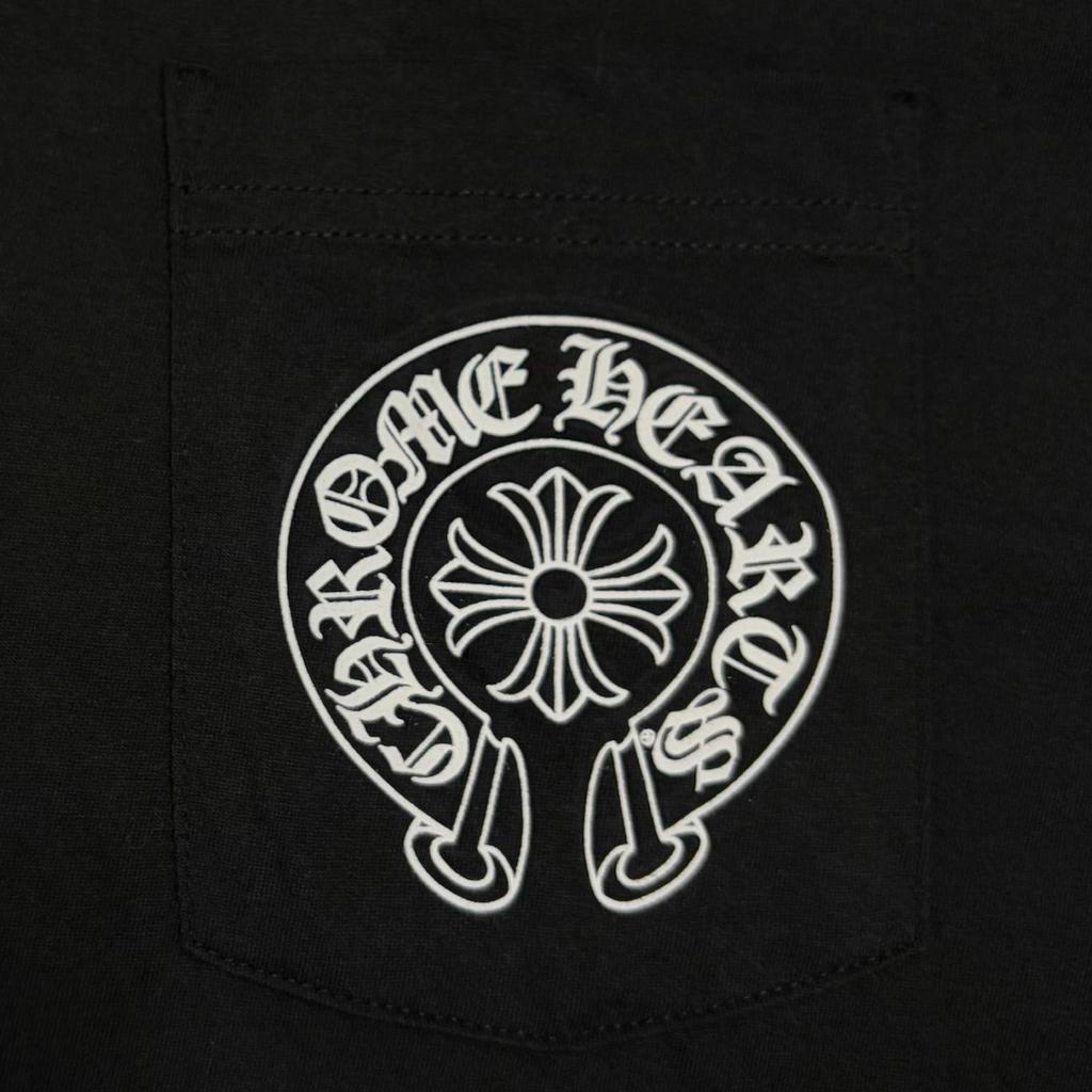 CHROME HEARTS Back Horseshoe Honolulu RN#97729 T-Shirt Black Men's Size XXL