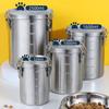 Food Preservation Container Durable Food Storage Jar Stainless Steel Airtight Food Storage Container for Pet Treats for Cereal