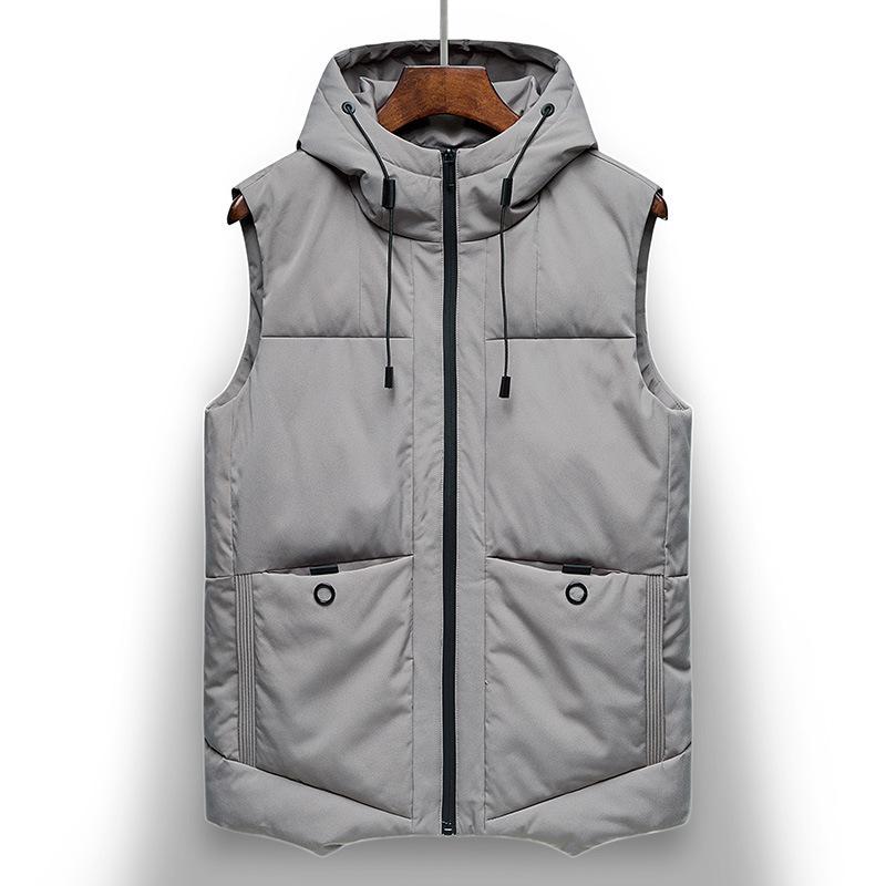Warm Cotton Clothes, Vest Men'S Winter Tops, Men'S Clothing, Youth Windproof And Cold-Resistant Casual Cotton-Padded Jackets