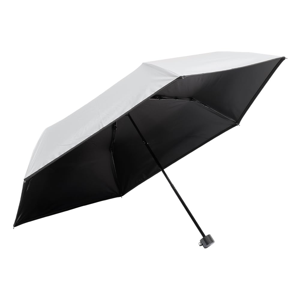 Aimedia Folding Umbrella for Sun and UV Protection Light Heat Water Solid Color Rain, (Over 99%), Blocking, Shielding, Repellent, Compact, Unisex,