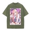 Anime My Dress Up Darling Kitagawa Marin Bedrucktes T-Shirt Herren Damen Gewaschene Baumwolle T-Shirts Kurzarm Kleidung Vintage Streetwear