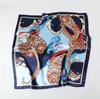 New Spring/Summer Orange Imitation Silk Neckerchief Outdoor Decoration Wraps for Women 90*90cm Cashew Print Square Scarf