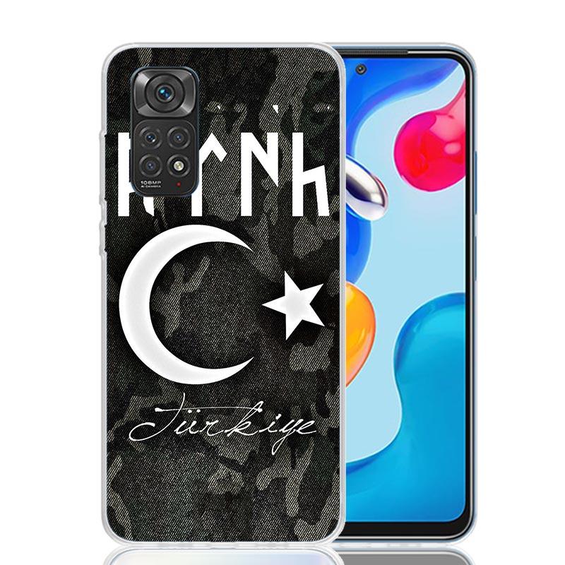 Turkey Turkish Flag Phone Case For Xiaomi Redmi Note 15 14 13 12S 12 Pro Plus 11S 11E 11 11T 10S 10 Art Soft Pattern Cover Redmi