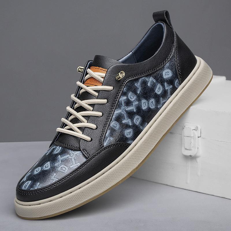 Spring Casual Board Shoes Men's Trendy Shoes Little White Shoes Fashionable Versatile Handsome Driving Shoes Soft-soled Sports Shoes