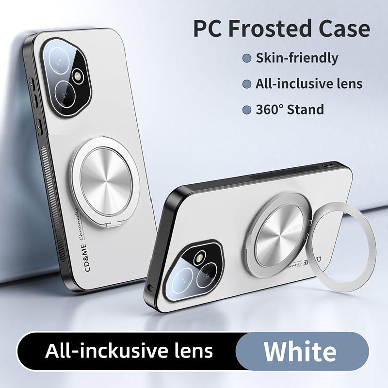 

Роскошный матовый чехол AG для Huawei Honor 400 300 200 Pro X9C Smart Магнитный ПК Матовый 360-градусный чехол-подставка Защитная крышка Honor 400 Pro (Global)