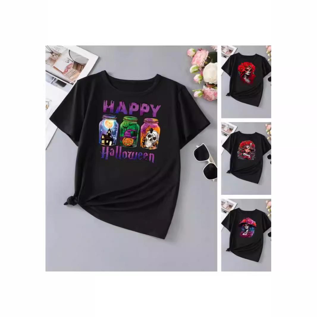 

Happy Halloween Wishing Bottle High-Elastic Short Sleeve T-Shirt Extra Extra Large