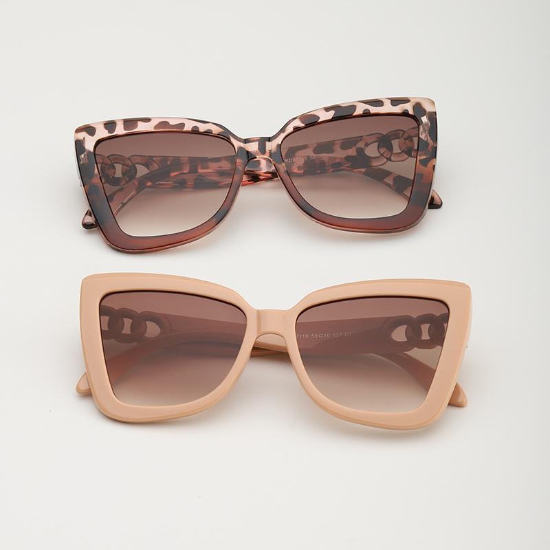 Big Frame Vintage Square Sunglasses for Women Men Cat Eye Sun Glasses UV Protection Fashion Goggles