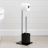 Elegant Bathroom Stand Made of Glass and Metal