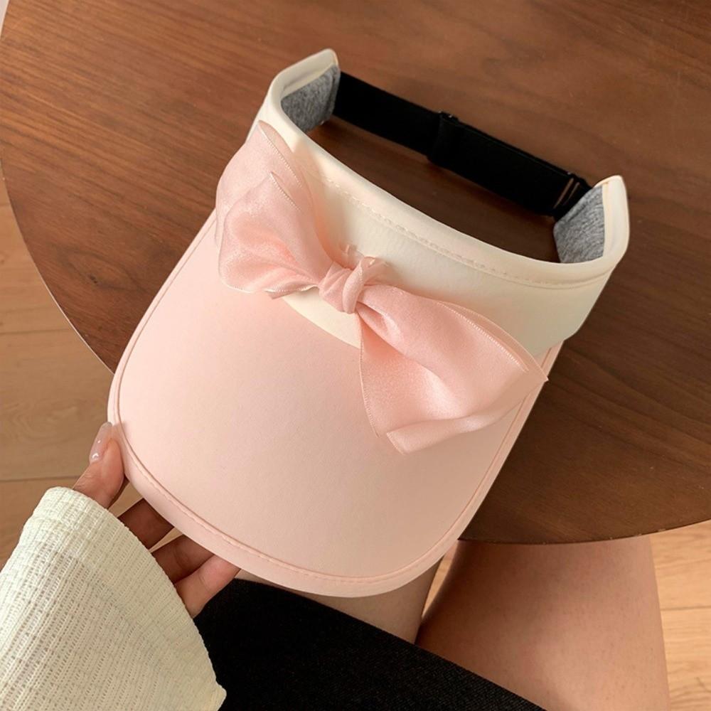 New Breathable Women Sun Hat UV Resistant Anti-UV Wide Brim Visor Cap Adjustable Large Brim Sports Sun Hats Summer розовый