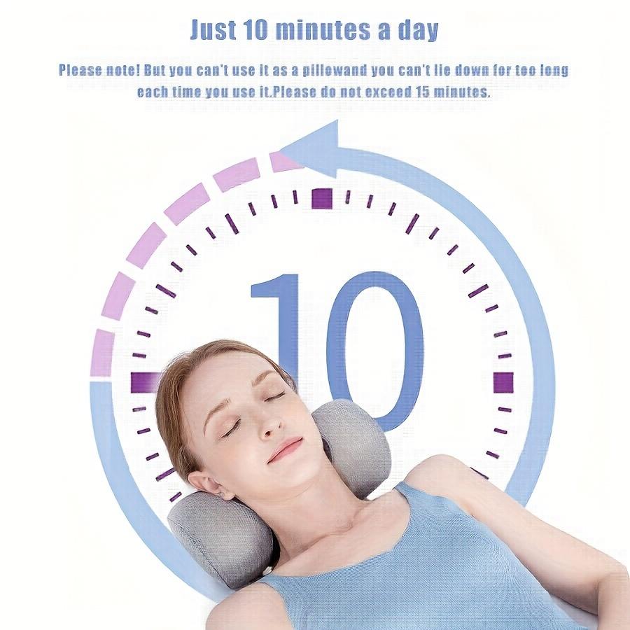 Small Neck Roll Pillow, Cervical Pillow for Travel, Contour Support Pillow for Sleeping, with Breathable Pillowcase