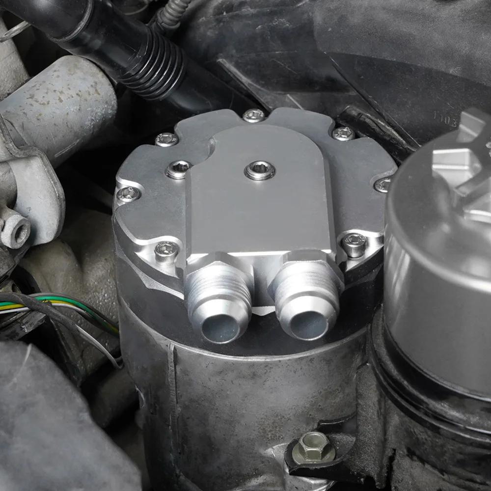 Adaptér chladiče oleje motoru Kryt víčka olejového filtru Pro BMW E46 E36 E39 E60 E61 323i 328i 325i 330i 525i 528i 530i M52 M54
