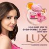 Lux Radiant Glow Beauty Soap Bar With Rose Vitamin C And E For Superior Glow Pack Of 8 X 150g For Face And Body Moisturizing