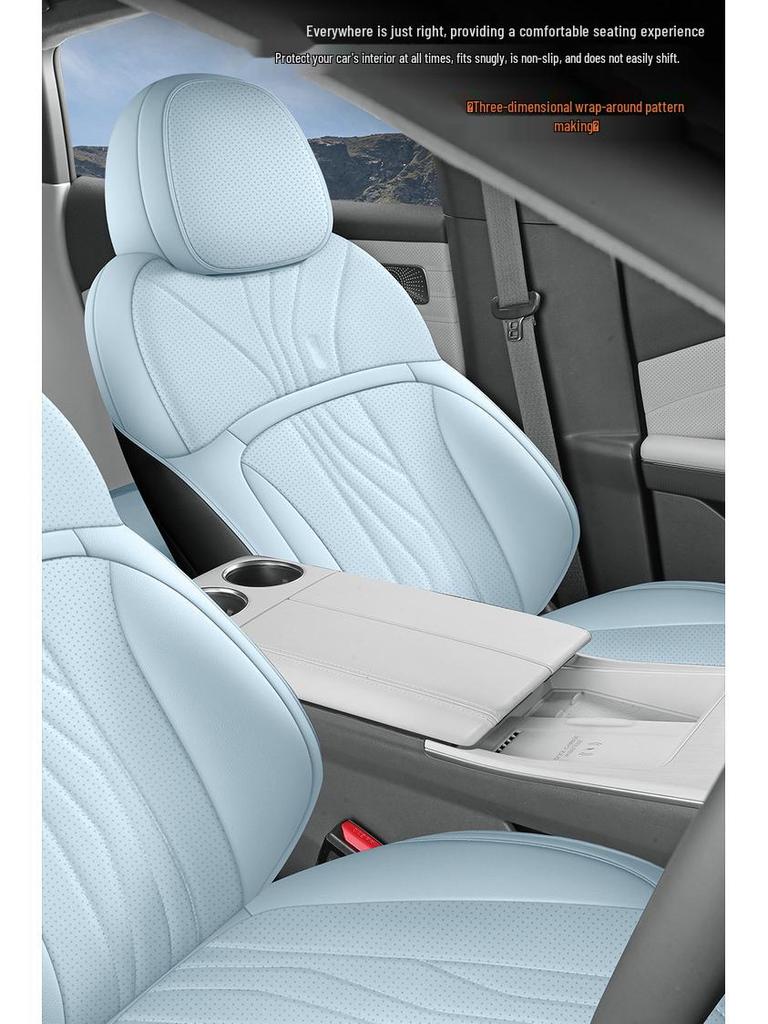 Galaxy E8 Full Leather Universal Car Seat Cushion - Four Seasons Model