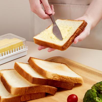 Butter Cutter Butter Cutting Box with Lid Multifunctional Slicing Tool Removable Cheese Cutting Container for Home Pantry Fridge