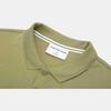 Calvin Klein Gummiertes Logo Atmungsaktiver Kragen Kurzarm Poloshirt Herren Oberteile Dunkelgrün J320088-L9F