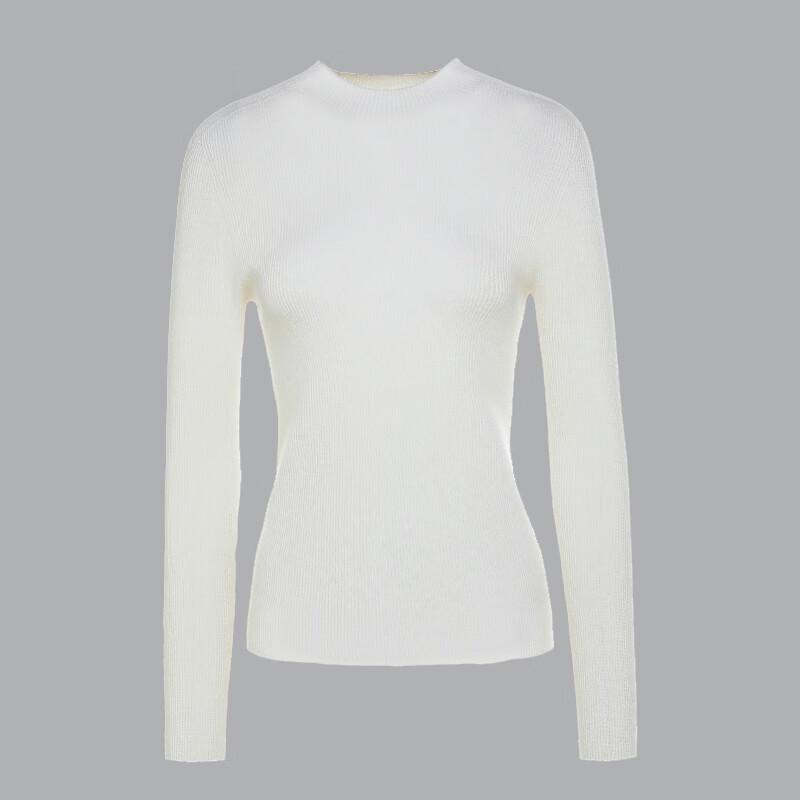 

G·TENNA Women s MH24011 Pure Wool Round Neck Sweater L
