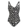Womens/Ladies Sakari Abstract Floral Tummy Control One Piece Swimsuit