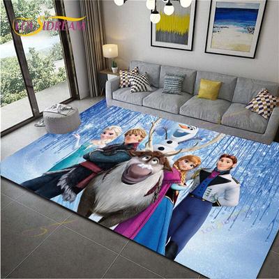 Anime Mat Carpet Frozen Rugs for Living Room Soft Floor Mat Rugs for Bedroom Door Mat Non-slip Area Rugs Bath Mat