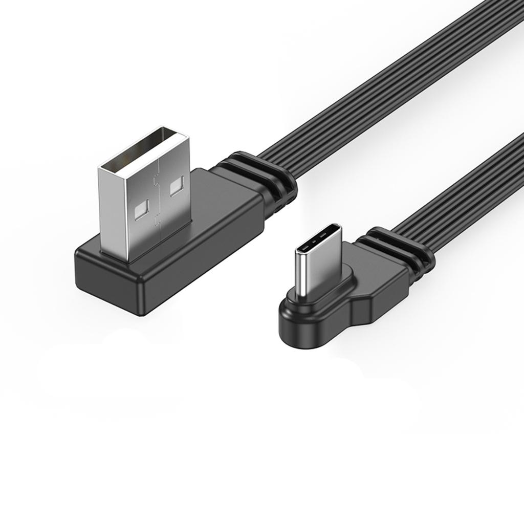 High Speed USB To USB C Data Cable 2A Quick Charging 480Mbps Sync Elbow/Straight Connectors Flexible Charging Cord