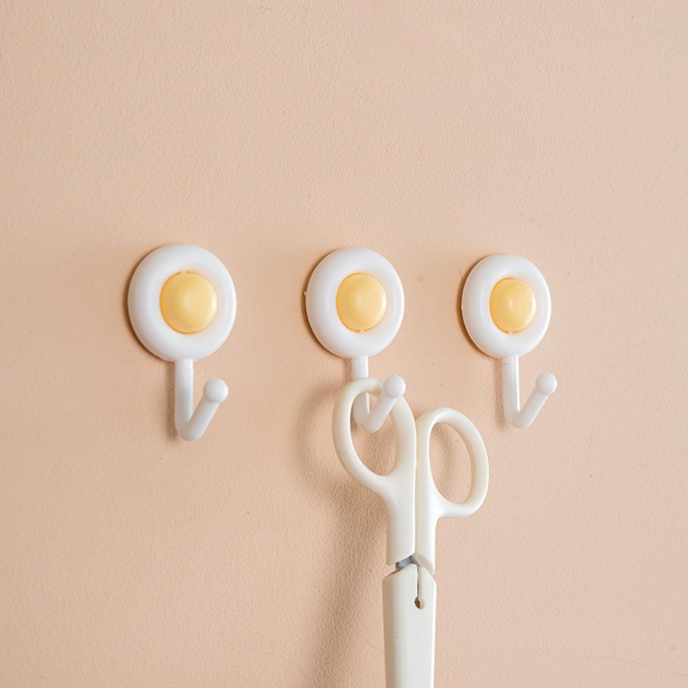 

10pcs Doughnut Shape Decorative Hook Delicate Wall Hook Cute Donut Coat Rack Bedroom