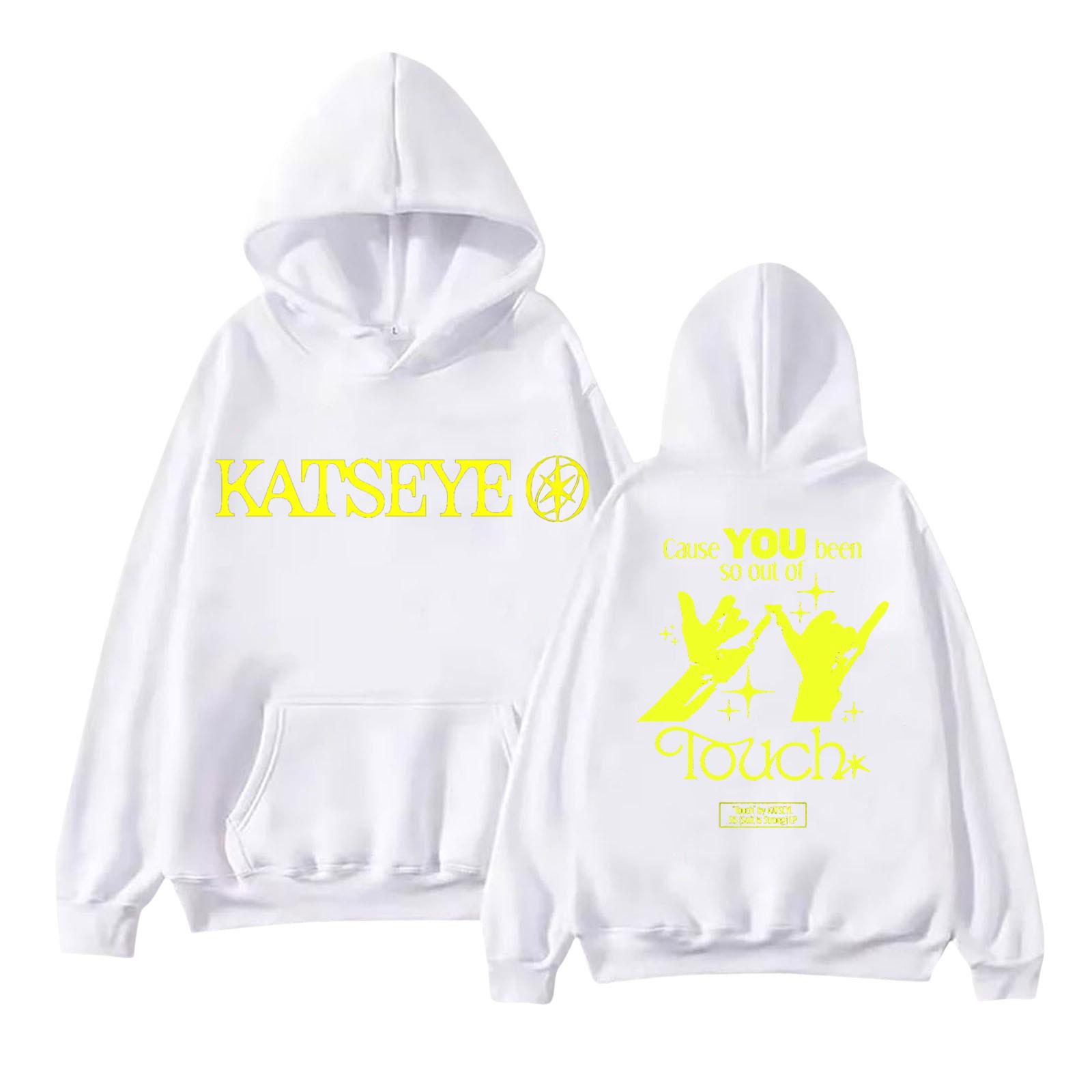 

Unisex Fashion Lightweight Long Sleeve Pullover With Pockets Printed Hoodie XL білий