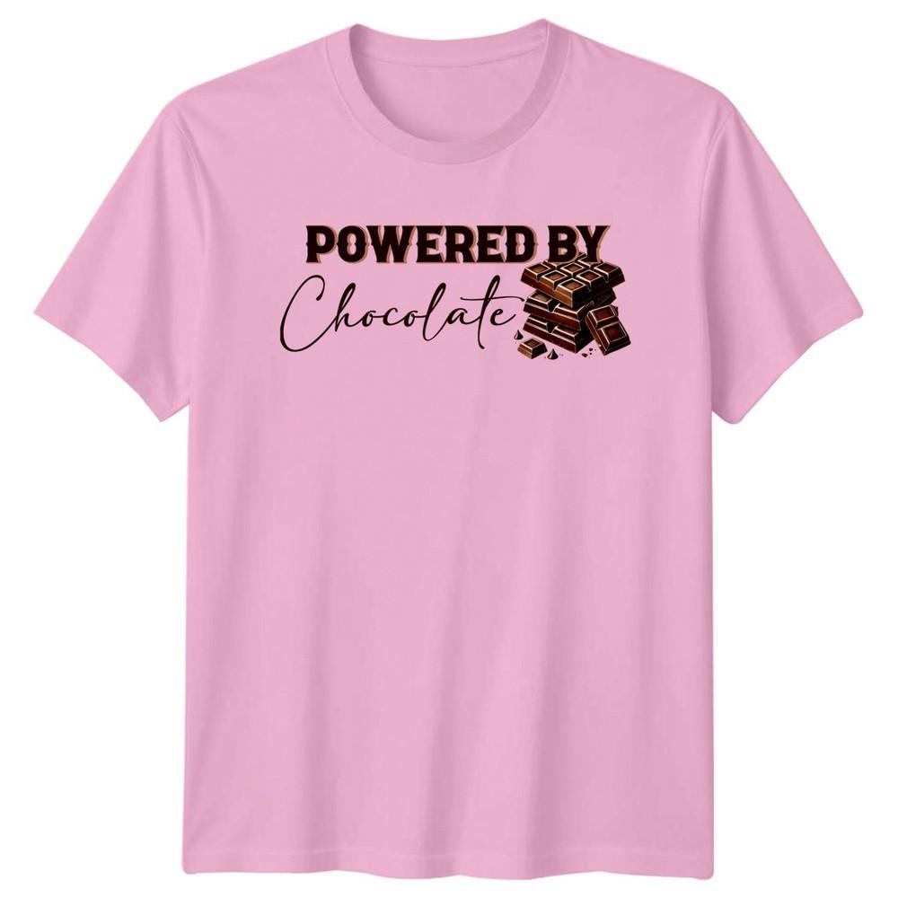 Powered By Chocolate TShirt Chocolate Lover Foodie