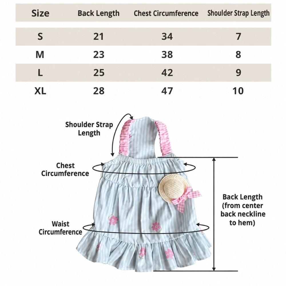 Breathable Cat Dog Dress Sleeveless Cat Dog Outfit Fashion Pet Sundress  Pet Supplies