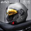DOT 3C Certified 3/4 Motorcycle Helmet Men Women Full Season Use UV Protection Open Face Off-Road Riding