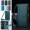 Card Wallet Phone Cover For Huawei Mate 80 Pro Max 70 Air Pura 80 P70 P80 Nova 15 Ultra Leather Case Wrist Strap Crossbody Shell