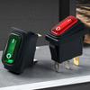 Black Rectangular IP65 Waterproof Rocker Switches 16A With Builts In Indicators Light for Safe and Effective Operations