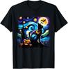 NEW LIMITED Cat Starry Night Van Gogh For Cat Lover Halloween T-Shirt Unisex T-Shirt