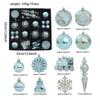 Multi-Color Irregular Shaped Christmas Ball Set - Light Luxury Tree Ornaments
