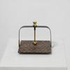Tabletop Tissue Holder Compact with Wood Base Decorative for Dining Table, Vanity,