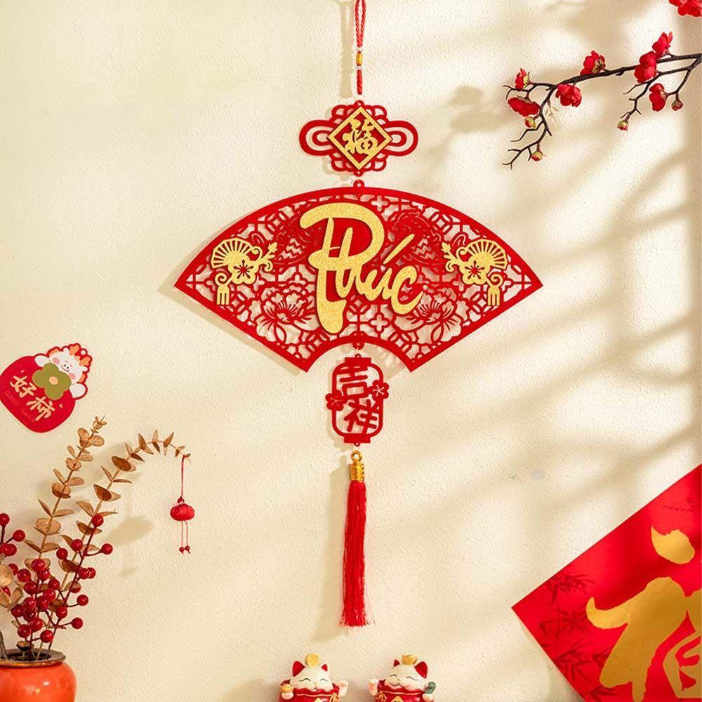 Traditional Vietnam Lucky Ornament Chinese Style Fu Character Pendants  Wedding Birthday