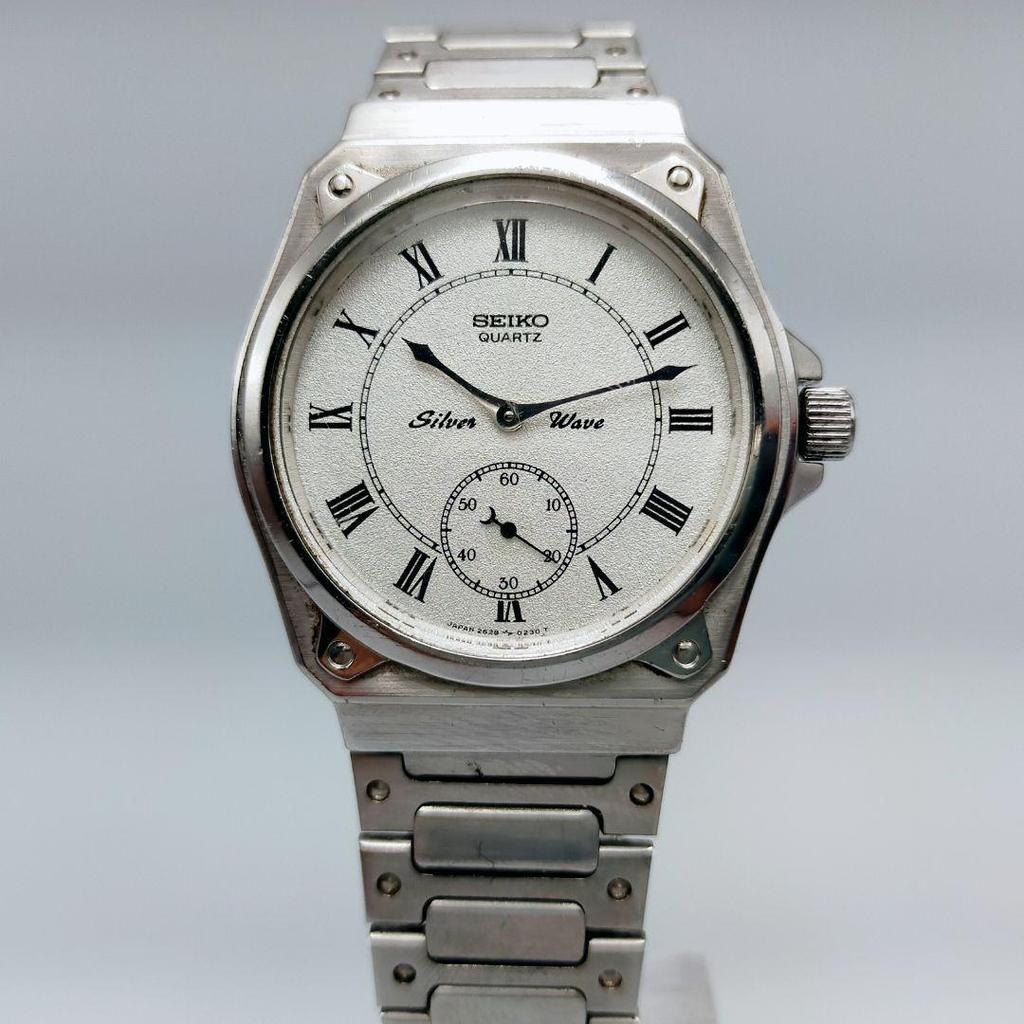 SEIKO Silver Wave Small Seconds Watch [Battery Replaced] 2628-0060
