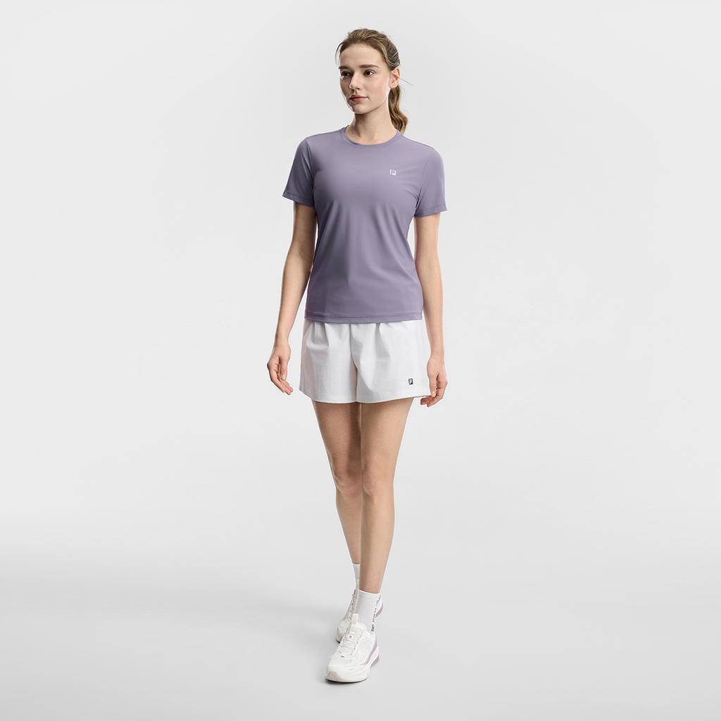 Fila Calças Femininas A51W621803F-WT de Fitness Largas, Absorventes de Suor, com Proteção UV e Secagem Rápida