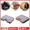 Double Side Tools Box Organizer Hardware Storage Box Portable Tool Box Hardware Tool Arrangement Box for Screws Nuts Small Parts